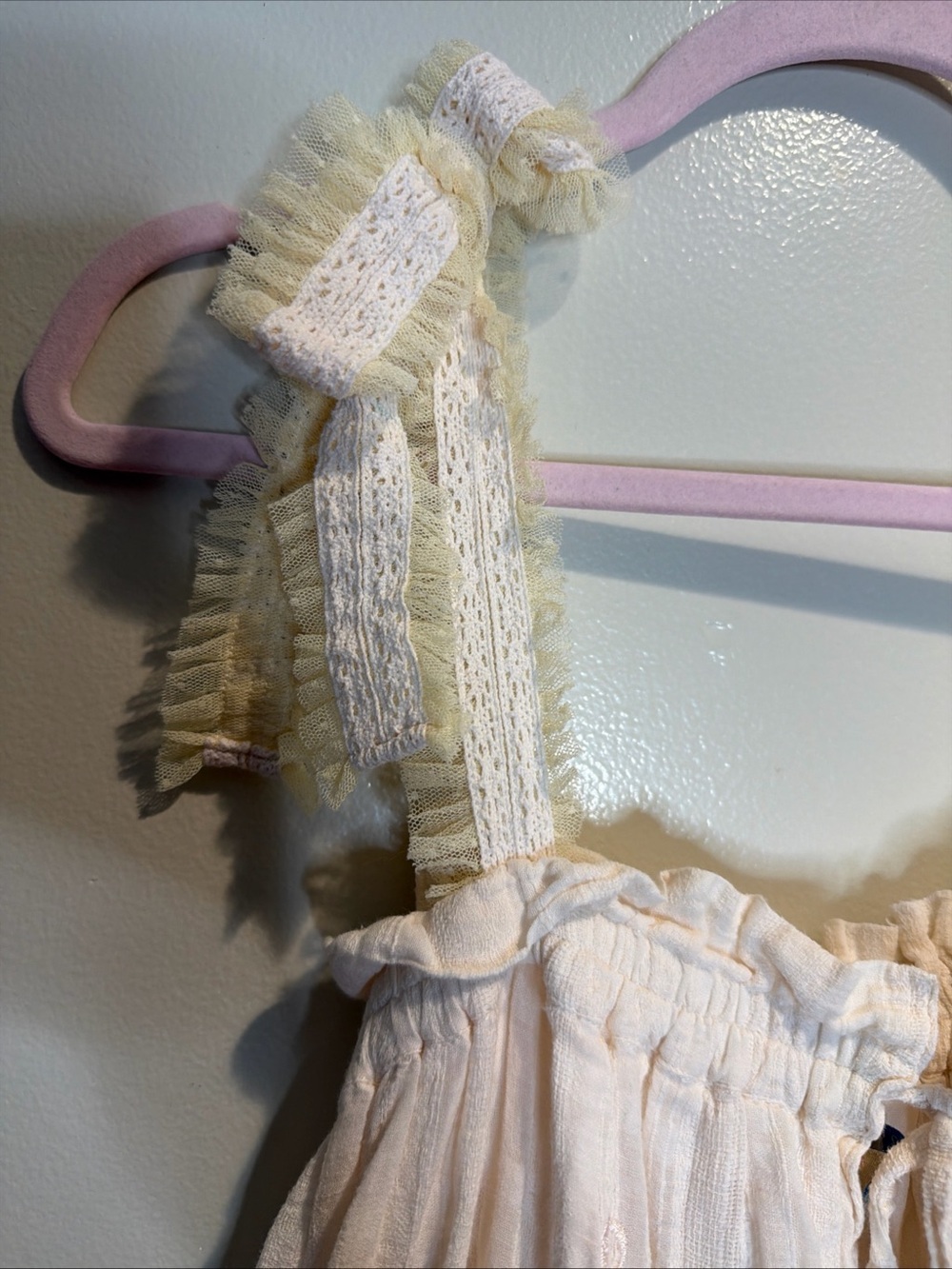 Rare Fillyboo Charm Your Way Camisole Lace Ruffles Cutwork Midi Dress S - Picture 5 of 8